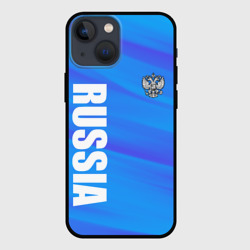Россия - синие волны – Чехол для iPhone 13 mini с принтом купить