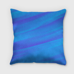 Подушка с принтом Россия - синие волны для любого человека, вид сзади №1. Цвет основы: 3d (велсофт)