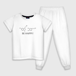 Гормоны счастья- серотонин и дофамин – Детская пижама хлопок с принтом купить со скидкой в -9%
