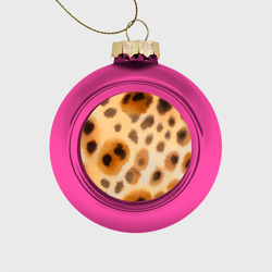 Шкура леопарда паттерн – Стеклянный ёлочный шар с принтом купить
