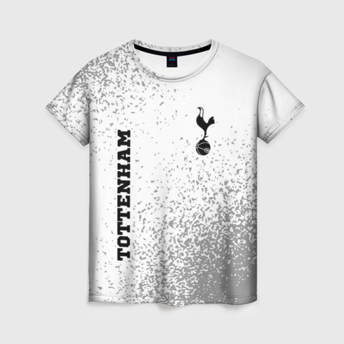 Женская футболка с принтом Tottenham sport на светлом фоне вертикально, вид спереди №1
