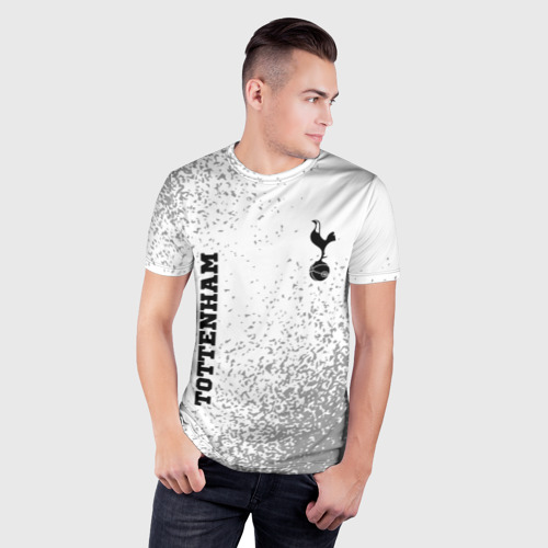 Мужская футболка 3D Slim Tottenham sport на светлом фоне вертикально, цвет 3D печать - фото 3