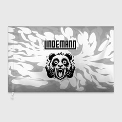 Флаг 3D Lindemann рок панда на светлом фоне