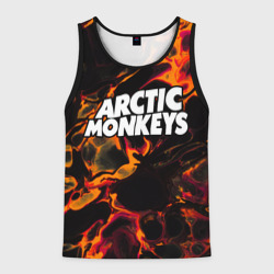 Мужская майка 3D Arctic Monkeys red lava