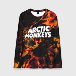 Мужской лонгслив 3D Arctic Monkeys red lava