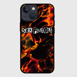 Чехол для iPhone 13 mini Sex Pistols red lava