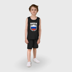 Детская пижама с шортами хлопок Russian flag - фото 2