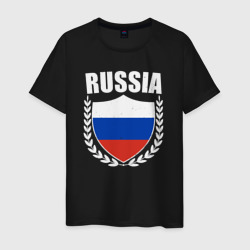 Russian flag – Мужская футболка хлопок с принтом купить со скидкой в -20%