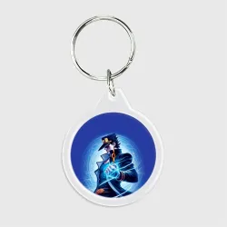 Брелок круглый Jotaro Kujo - neon glow fantasy