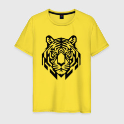 Геометрический тигр – Мужская футболка хлопок с принтом купить со скидкой в -20%