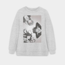 Женский свитшот oversize без начеса хлопок Бездомный бог Хиёри Ики