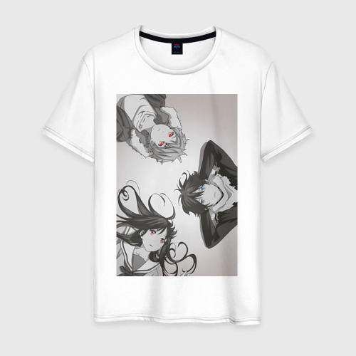Мужская футболка из хлопка с принтом Бездомный бог Хиёри Ики, вид спереди №1