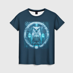 Женская футболка 3D Магическая сова
