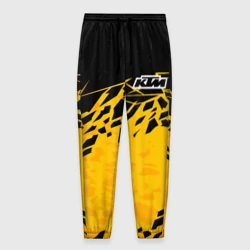 Мужские брюки 3D KTM - оранжевые разломы