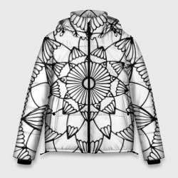 Мандала узор ракушка – Мужская зимняя куртка 3D с принтом купить