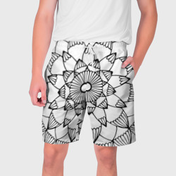 Мандала узор ракушка – Мужские шорты 3D с принтом купить