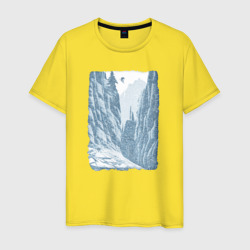 Снежный экстрим – Мужская футболка хлопок с принтом купить со скидкой в -20%
