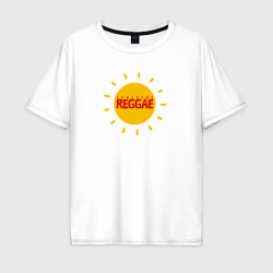 Мужская футболка хлопок Oversize Солнечное регги