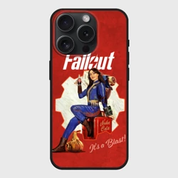 Чехол силиконовый для Apple iPhone 15 Pro Мax матовый Fallout - Lucy