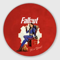 Круглый коврик для мышки Fallout - Lucy