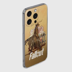 Чехол для iPhone 15 Pro силиконовый с защитой камеры Фаллаут - Гуль - фото 2