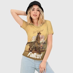 Женская футболка 3D Slim Фаллаут - Гуль - фото 2