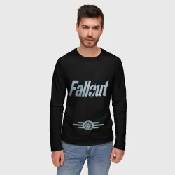 Мужской лонгслив 3D Fallout - Logo - фото 2