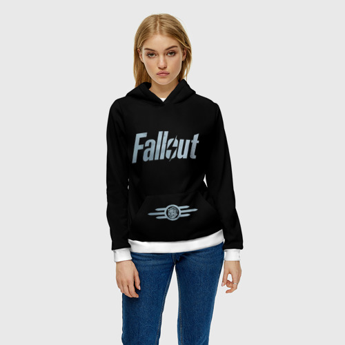 Женская толстовка 3D Fallout - Logo, цвет 3D печать - фото 3