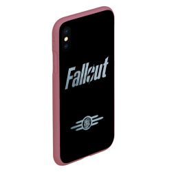 Чехол для iPhone XS Max матовый Fallout - Logo - фото 2