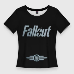 Женская футболка 3D Slim Fallout - Logo