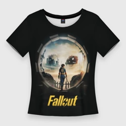 Женская футболка 3D Slim Фаллаут - Убежище 33