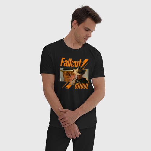 Мужская пижама хлопок Гуль - Фаллаут, цвет черный - фото 3