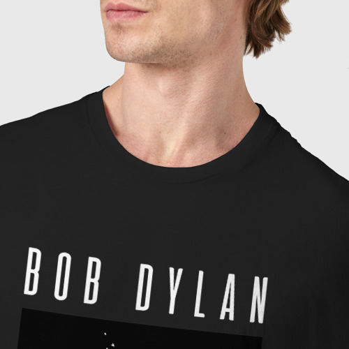 Мужская футболка хлопок с принтом Rock legend Bob Dylan, фото #4