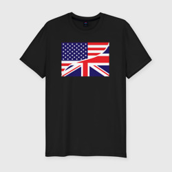 Мужская футболка хлопок Slim США и Великобритания