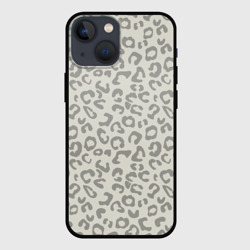 Чехол для iPhone 13 mini Светло бежевый леопард