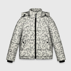 Зимняя куртка для мальчиков 3D Светло бежевый леопард