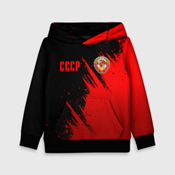 Детская толстовка 3D СССР - черно-красный