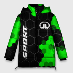 Женская зимняя куртка Oversize Great Wall green sport hexagon