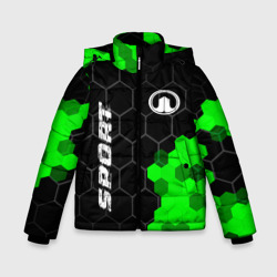 Зимняя куртка для мальчиков 3D Great Wall green sport hexagon