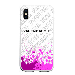 Чехол для iPhone XS Max матовый Valencia pro football посередине