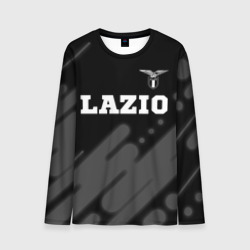 Мужской лонгслив 3D Lazio sport на темном фоне посередине
