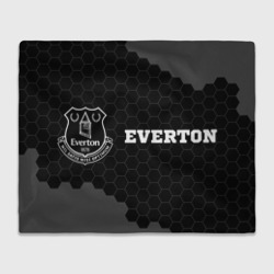 Плед 3D Everton sport на темном фоне по-горизонтали