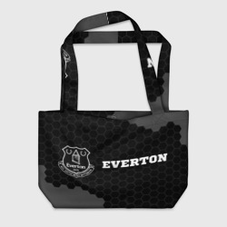 Пляжная сумка 3D Everton sport на темном фоне по-горизонтали