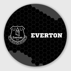 Круглый коврик для мышки Everton sport на темном фоне по-горизонтали