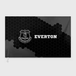Флаг 3D Everton sport на темном фоне по-горизонтали