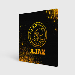 Холст квадратный Ajax - gold gradient