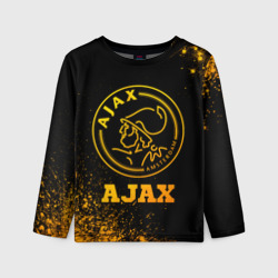 Детский лонгслив 3D Ajax - gold gradient