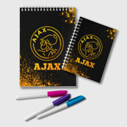 Блокнот Ajax - gold gradient