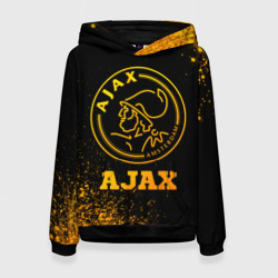 Женская толстовка 3D Ajax - gold gradient