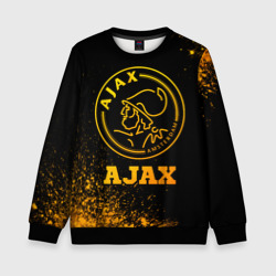 Детский свитшот 3D Ajax - gold gradient